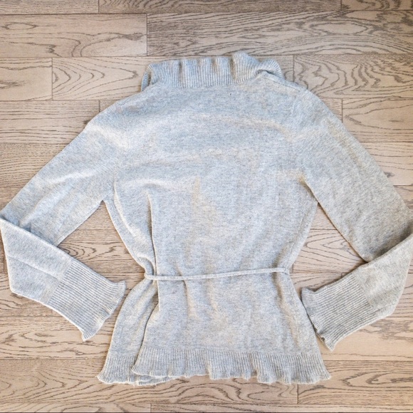 angora rabbit hair & wool cardigan - Picture 5 of 8